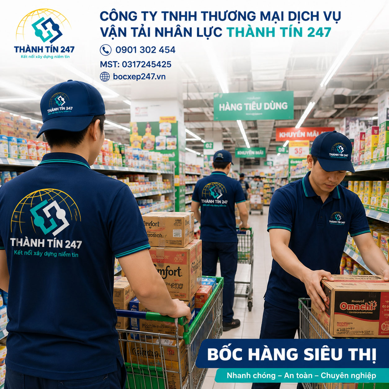 Bốc hàng siêu thị - Thành Tín 247