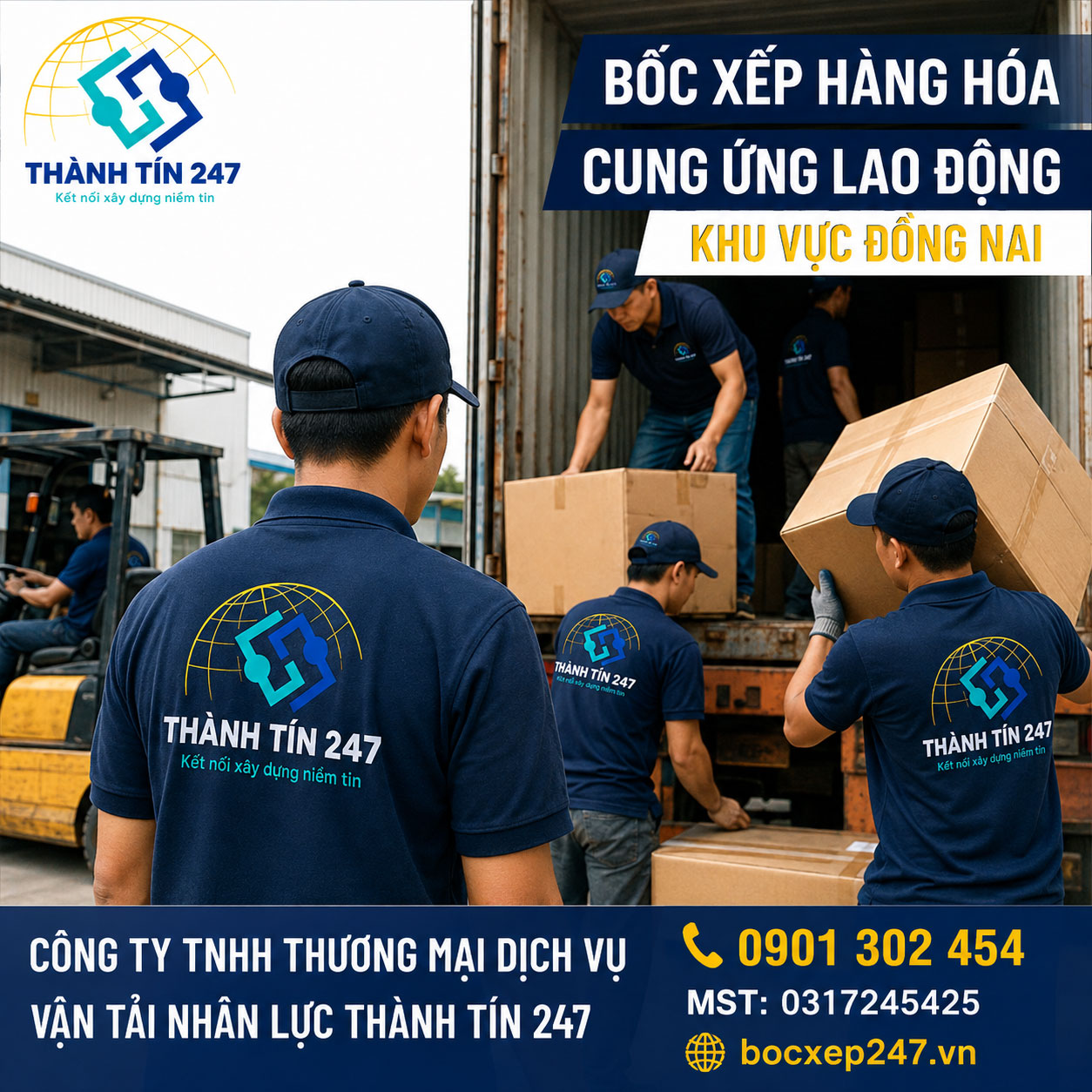 Bốc xếp hàng hóa, cung ứng lao động khu vực Đồng Nai