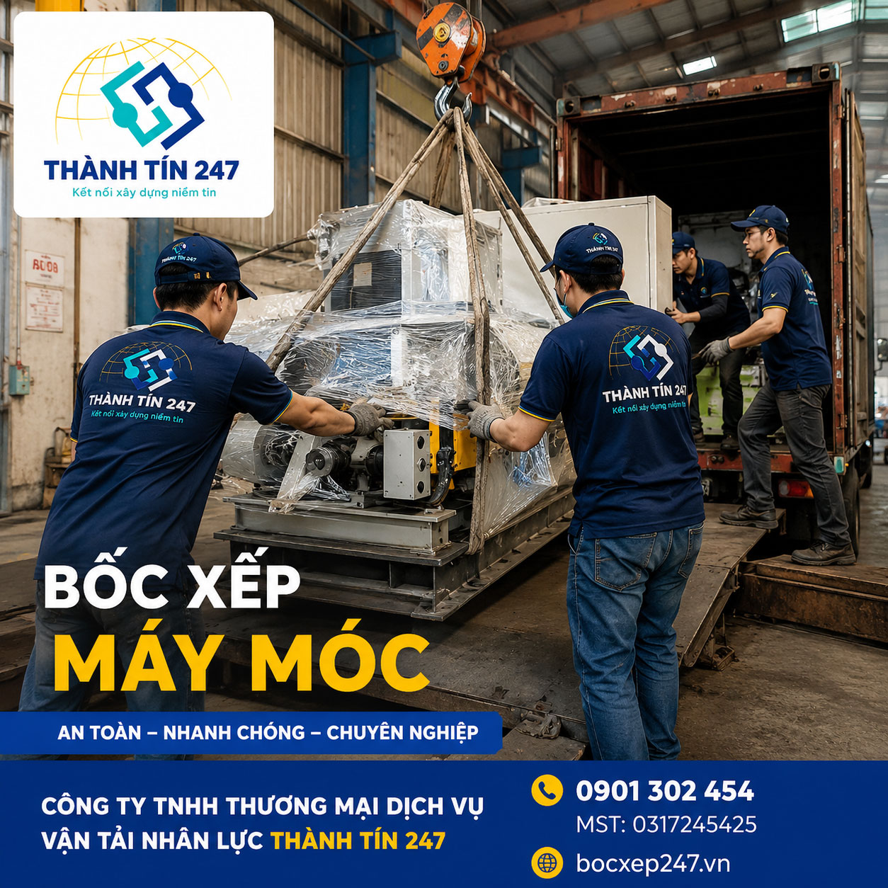 Bốc xếp nhà máy - Thành Tín 247