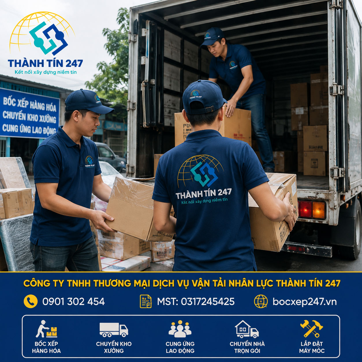 Bốc xếp xe tải - Thành Tín 247