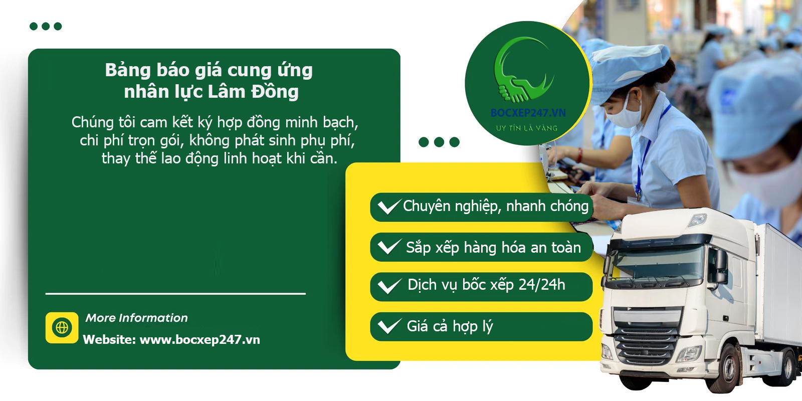 Bảng báo giá cung ứng nhân lực Lâm Đồng