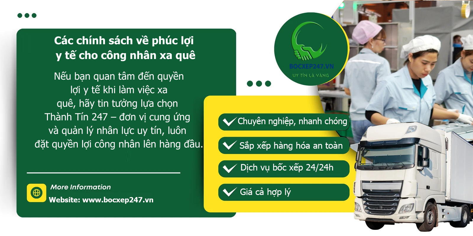 Các chính sách về phúc lợi y tế cho công nhân xa quê
