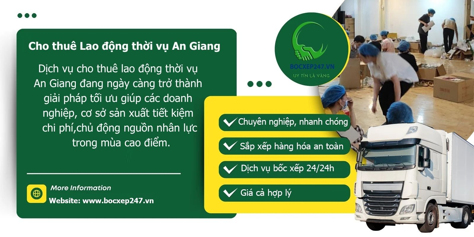 Cho thuê Lao động thời vụ An Giang  