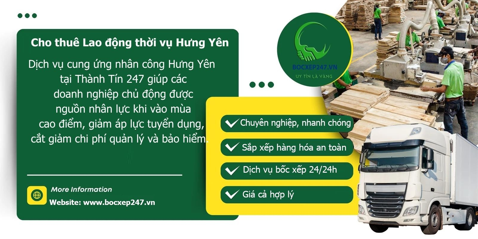 Cho thuê Lao động thời vụ Hưng Yên