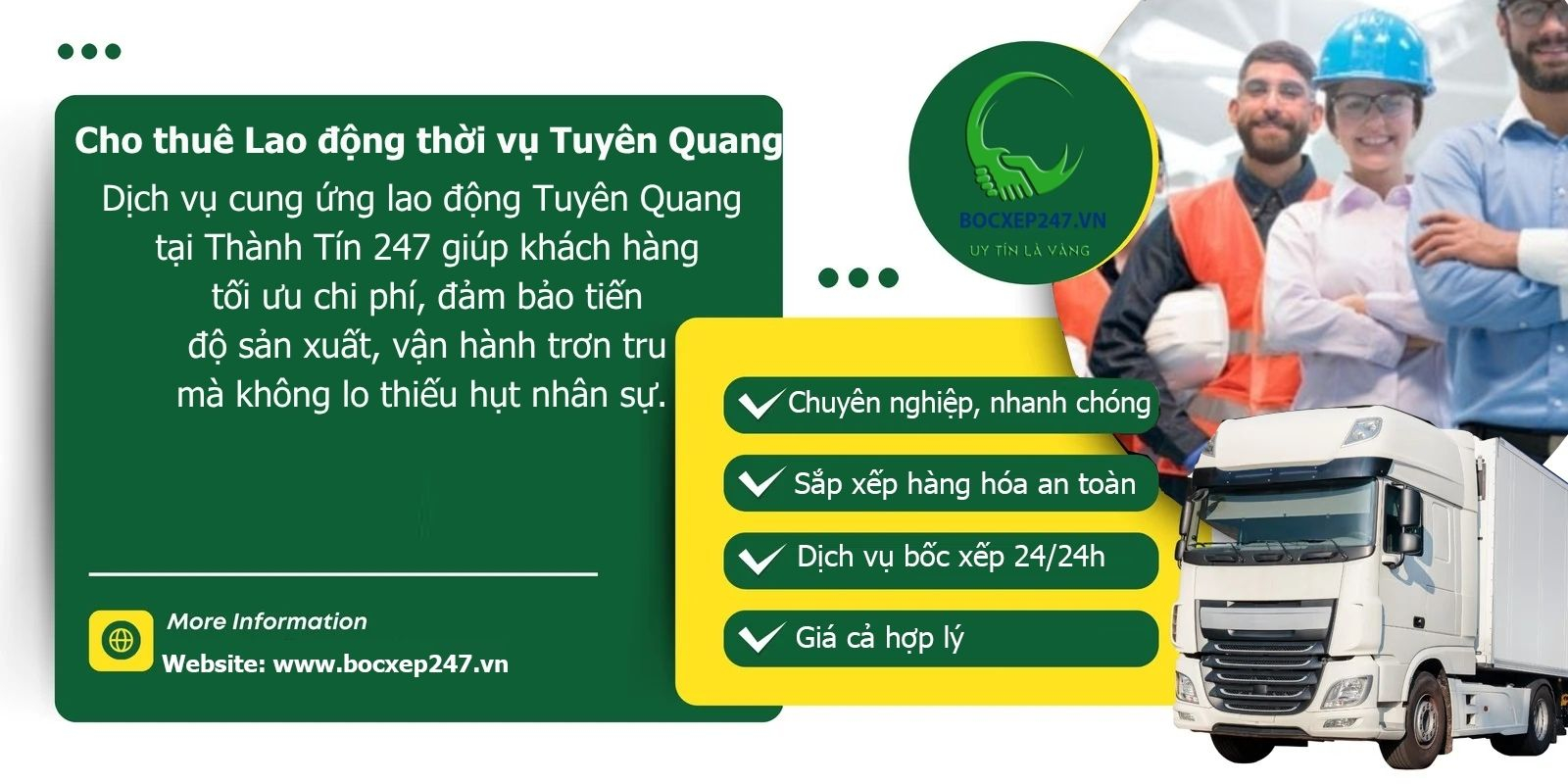 Cho thuê Lao động thời vụ Tuyên Quang