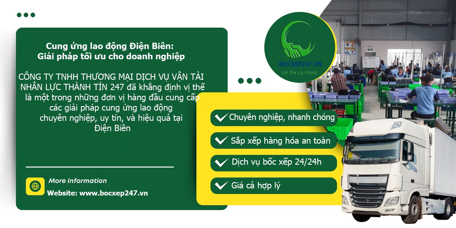 Bảng báo giá cung ứng lao động Điện Biên