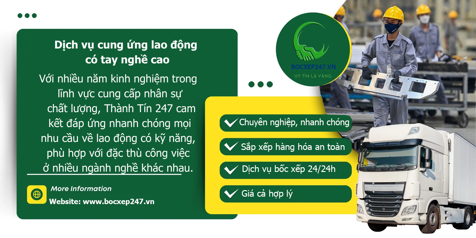 Dịch vụ cung ứng lao động có tay nghề cao