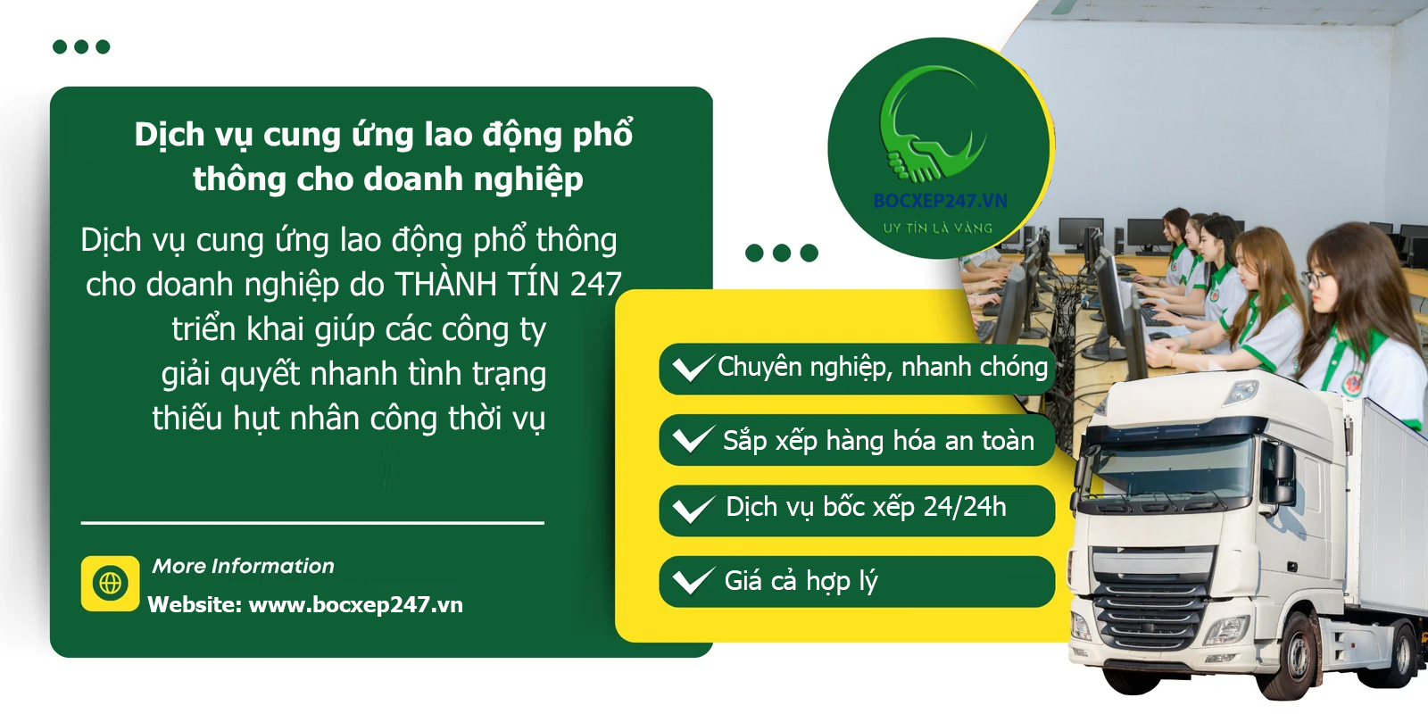Dịch vụ cung ứng lao động phổ thông cho doanh nghiệp