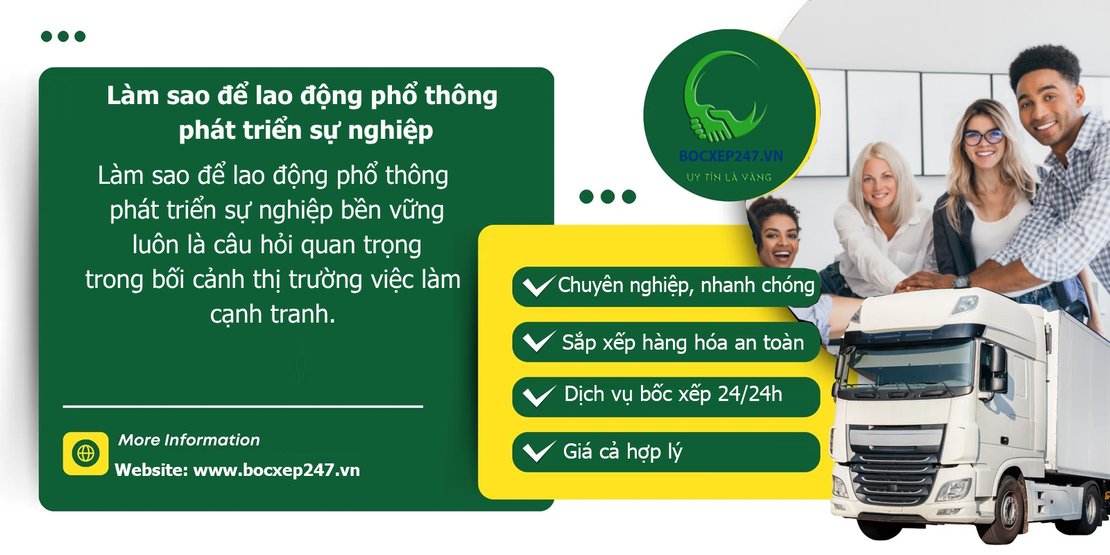 Làm sao để lao động phổ thông phát triển sự nghiệp