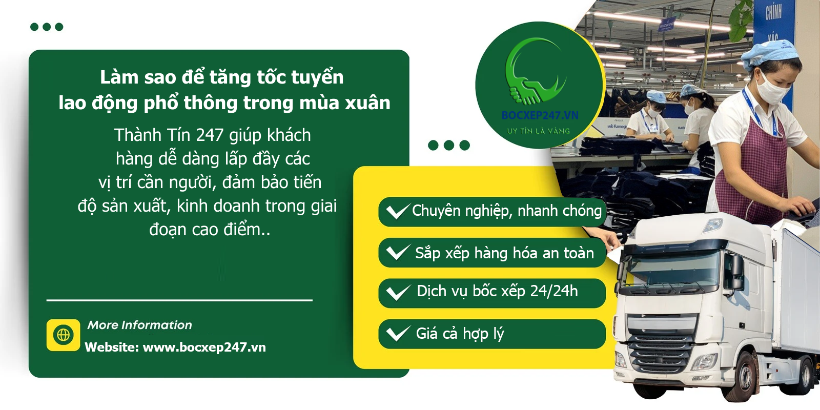 Làm sao để tăng tốc tuyển lao động phổ thông trong mùa xuân