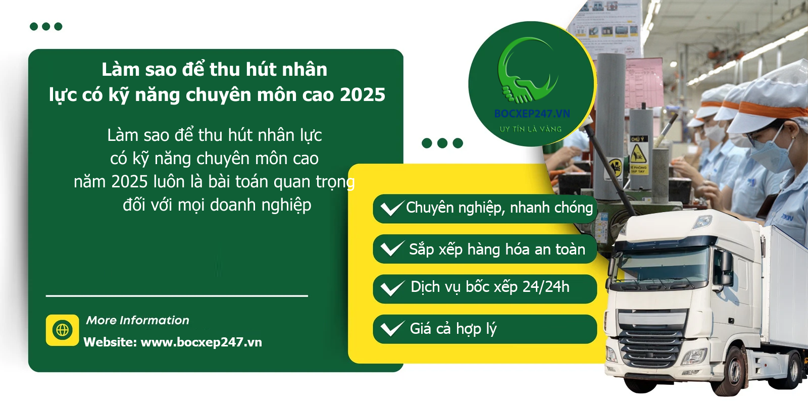 Làm sao để thu hút nhân lực có kỹ năng chuyên môn cao 2025