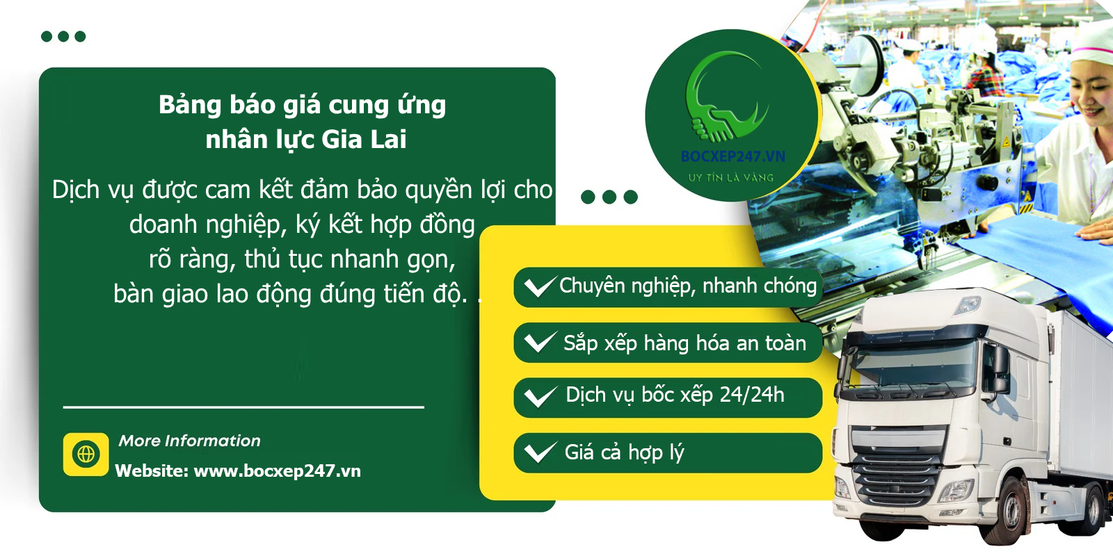 Bảng báo giá cung ứng nhân lực Gia Lai