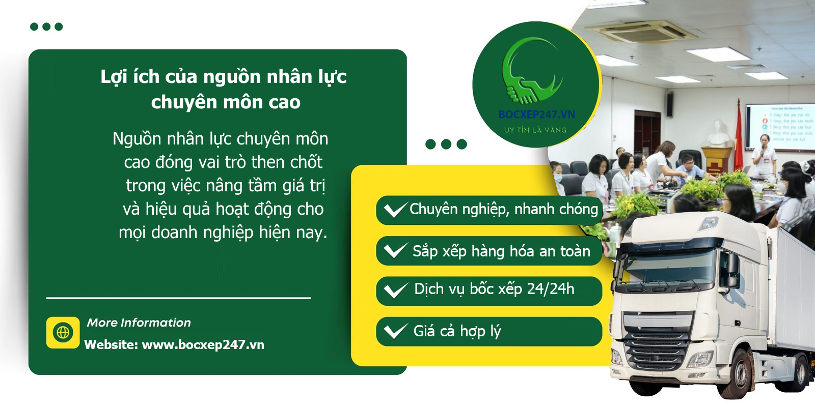 Lợi ích của nguồn nhân lực chuyên môn cao