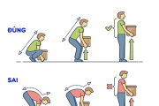 Hướng dẫn cách mang vác vật nặng đúng cách, tránh chấn thương