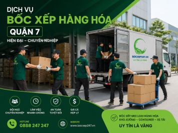 Dịch vụ bốc xếp hàng hóa quận 7 hiện đại, chuyên nghiệp
