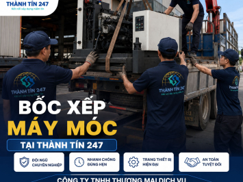 Bốc xếp máy móc kho xưởng, nhà máy với chi phí hợp lý