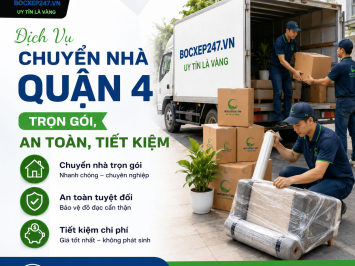 Dịch Vụ Chuyển Nhà Quận 4 Trọn Gói, An Toàn, Tiết Kiệm