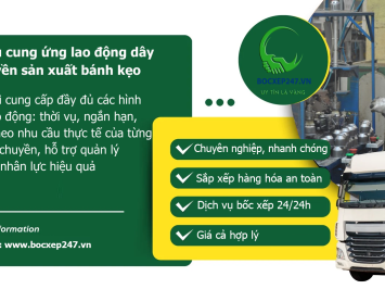 Dịch vụ cung ứng lao động dây chuyền sản xuất bánh kẹo