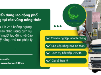 Tuyển dụng lao động phổ thông tại các vùng nông thôn