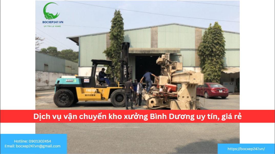 Dịch vụ vận chuyển kho xưởng Bình Dương uy tín, giá rẻ