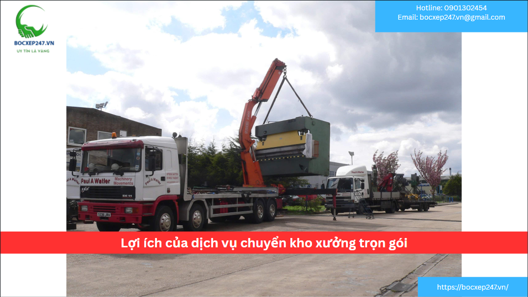 Lợi ích của dịch vụ chuyển kho xưởng trọn gói  Việc di dời kho xưởng là một công việc phức tạp, đòi hỏi kế hoạch tỉ mỉ và nguồn lực chuyên nghiệp để đảm bảo an toàn hàng hóa, thiết bị cũng như tiến độ thi công. Trong bối cảnh hiện nay, nhiều doanh nghiệp lựa chọn dịch vụ chuyển kho xưởng trọn gói như một giải pháp tối ưu giúp tiết kiệm thời gian, công sức và chi phí. Vậy cụ thể, dịch vụ này mang lại những lợi ích gì?  Tiết kiệm thời gian và chi phí vận hành  Khi thuê dịch vụ chuyển kho xưởng trọn gói, bạn không cần phải tự mình chuẩn bị từng khâu nhỏ như thuê xe tải, thuê nhân công, mua vật dụng đóng gói hay thuê xe nâng, xe cẩu riêng lẻ. Thay vào đó, toàn bộ quy trình được thực hiện bởi một đơn vị chuyên nghiệp, giúp bạn:  Tiết kiệm thời gian tổ chức và giám sát  Giảm thiểu chi phí phát sinh do làm việc thiếu kế hoạch  Đảm bảo tiến độ di dời đúng hạn, không ảnh hưởng đến sản xuất  Đây là giải pháp lý tưởng cho các doanh nghiệp lớn có nhu cầu chuyển kho nhanh chóng, an toàn và tối ưu chi phí.  Đảm bảo an toàn tuyệt đối cho hàng hóa và thiết bị  Một trong những nỗi lo lớn nhất khi chuyển kho xưởng là nguy cơ hư hỏng, thất thoát hàng hóa hoặc trục trặc kỹ thuật với máy móc. Tuy nhiên, các công ty vận chuyển trọn gói chuyên nghiệp sẽ:  Sử dụng đội ngũ kỹ thuật có kinh nghiệm để tháo lắp thiết bị đúng quy trình  Sử dụng vật liệu đóng gói chuyên dụng cho hàng hóa dễ vỡ hoặc có giá trị cao  Có chính sách đền bù rõ ràng nếu xảy ra sự cố  Nếu bạn cần nhân lực hỗ trợ cho các khâu đóng gói, tháo dỡ hoặc bốc xếp hàng hóa, hãy tham khảo dịch vụ cung ứng lao động chuyên nghiệp do Thành Tín 247 cung cấp.  Đội ngũ nhân công chuyên nghiệp, giàu kinh nghiệm  Dịch vụ chuyển kho xưởng trọn gói bao gồm đội ngũ bốc xếp, tháo lắp và tài xế được đào tạo bài bản. Họ hiểu rõ quy trình kỹ thuật khi vận chuyển máy móc, thiết bị công nghiệp và có thể xử lý nhanh chóng các tình huống phát sinh.  Nếu bạn đang cần đội ngũ nhân lực cho việc bốc dỡ, bạn có thể tham khảo thêm về dịch vụ bốc xếp hàng hóa của Thành Tín 247 để kết hợp trong toàn bộ quá trình di dời kho xưởng.  Phương tiện và thiết bị hiện đại  Các đơn vị chuyên cung cấp dịch vụ trọn gói thường trang bị đầy đủ các phương tiện chuyên dụng như:  Xe tải nhiều kích cỡ  Xe nâng, xe cẩu, xe đẩy hàng  Dụng cụ tháo lắp máy móc chuyên dụng  Dụng cụ bảo hộ và vật tư đóng gói  Sự chuyên nghiệp trong trang thiết bị giúp quá trình vận chuyển diễn ra nhanh chóng, an toàn và đúng tiến độ, đặc biệt với những kho có diện tích lớn hoặc hàng hóa nặng.  Quy trình làm việc chuyên nghiệp, rõ ràng  Dịch vụ chuyển kho xưởng trọn gói thường có quy trình rõ ràng, bao gồm:  Tiếp nhận thông tin – khảo sát – lập phương án  Báo giá – ký hợp đồng minh bạch  Thực hiện di dời theo từng giai đoạn  Bàn giao – nghiệm thu – thanh toán  Việc có một quy trình bài bản giúp khách hàng dễ dàng giám sát, đồng thời hạn chế phát sinh chi phí ngoài hợp đồng.  Bạn có thể tham khảo thêm chi tiết tại bài viết: Quy trình chuyển kho xưởng được thực hiện như thế nào? (hoặc yêu cầu tôi viết lại nội dung đầy đủ nếu cần).  Không làm gián đoạn hoạt động kinh doanh  Với sự hỗ trợ từ đội ngũ chuyên nghiệp, việc chuyển kho có thể được thực hiện ngoài giờ hành chính hoặc vào ngày nghỉ, giúp doanh nghiệp không bị gián đoạn trong quá trình vận hành.  Một số đơn vị còn linh hoạt chia nhỏ giai đoạn vận chuyển theo từng khu vực hoặc theo lịch trình để đảm bảo quá trình chuyển đổi diễn ra mượt mà.  Hạn chế rủi ro phát sinh và được hỗ trợ kịp thời  So với tự tổ chức, việc sử dụng dịch vụ trọn gói có ưu điểm là được đơn vị vận chuyển chịu trách nhiệm toàn bộ nếu có sự cố. Ngoài ra, khách hàng còn được:  Hỗ trợ khẩn cấp khi phát sinh vấn đề ngoài kế hoạch  Bảo hiểm hàng hóa và thiết bị trong quá trình vận chuyển  Giải đáp, tư vấn miễn phí trước, trong và sau khi thực hiện dịch vụ  Đơn vị cung cấp dịch vụ chuyển kho xưởng trọn gói uy tín  Nếu bạn đang tìm kiếm đối tác tin cậy để di dời kho xưởng, hãy liên hệ:  CÔNG TY TNHH THƯƠNG MẠI DỊCH VỤ VẬN TẢI NHÂN LỰC THÀNH TÍN 247📍 Địa chỉ: Số 141/30/7C Đường 339, Phường Phước Long B, TP. Thủ Đức, TP. Hồ Chí Minh📧 Email: bocxep247.vn@gmail.com📞 Hotline: 0901302454🌐 Website: https://bocxep247.vn/  Với hơn 10 năm kinh nghiệm trong lĩnh vực vận chuyển hàng hóa, cung ứng nhân lực và di dời kho xưởng, Thành Tín 247 cam kết mang đến giải pháp tối ưu – an toàn – đúng tiến độ – giá cả cạnh tranh.