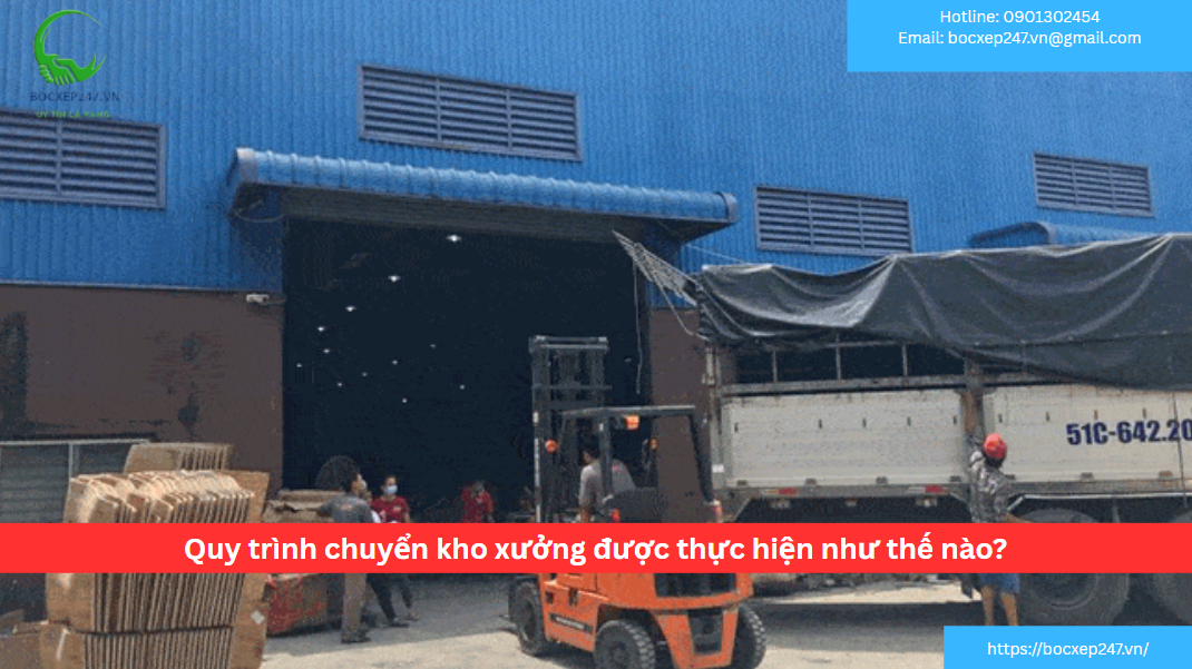 Quy trình chuyển kho xưởng được thực hiện như thế nào?