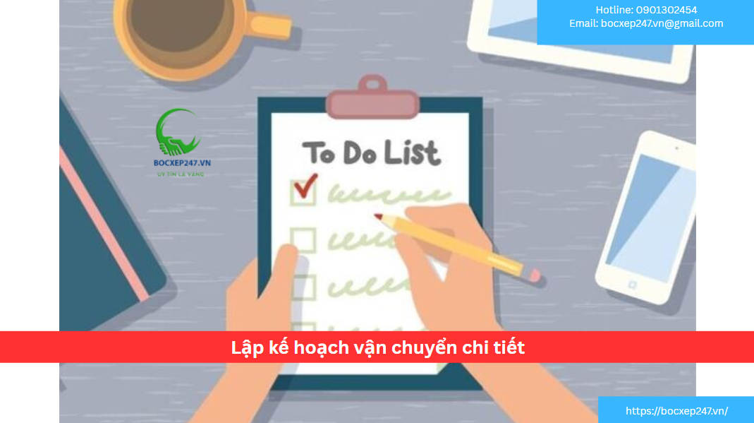 Lập kế hoạch vận chuyển chi tiết
