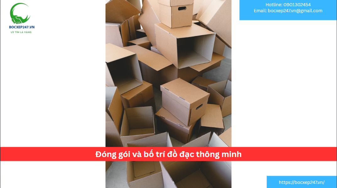 Đóng gói và bố trí đồ đạc thông minh