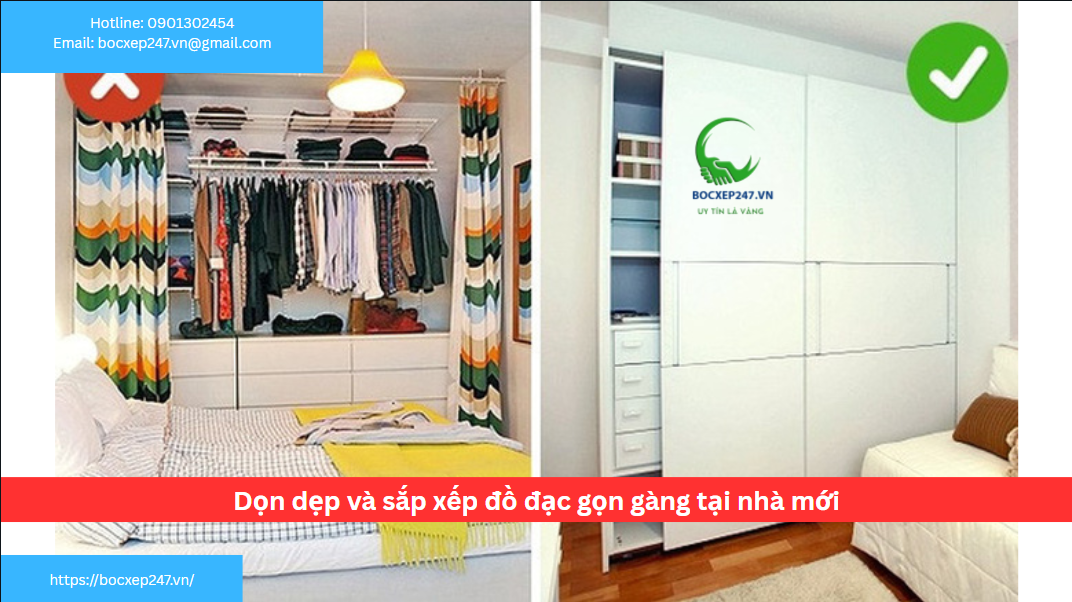 Dọn dẹp và vệ sinh nơi ở mới trước khi chuyển vào