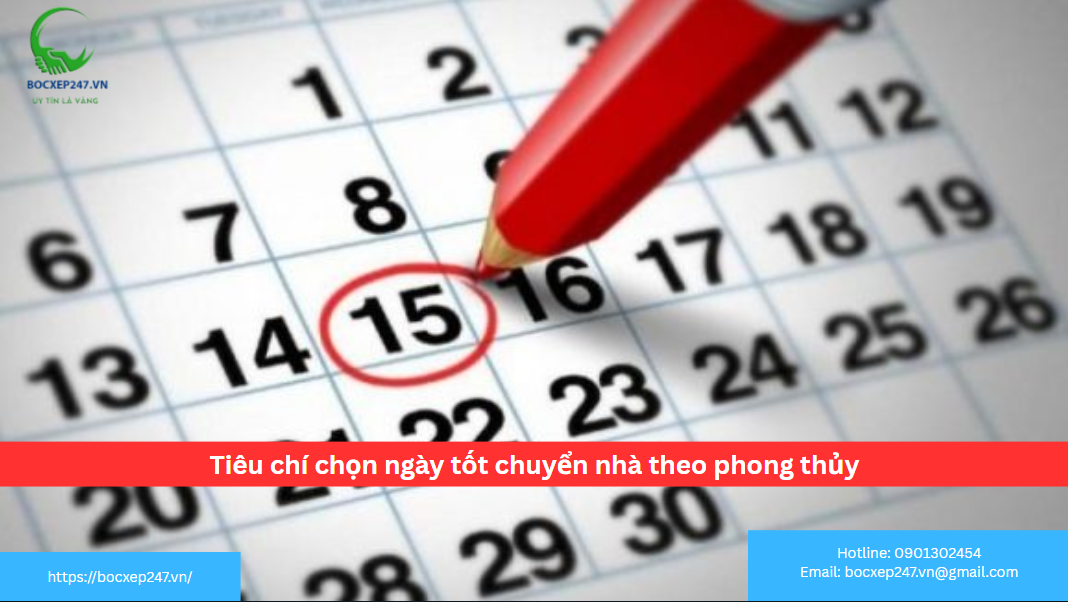 Tiêu chí chọn ngày tốt chuyển nhà theo phong thủy