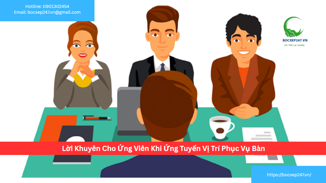 Lời Khuyên Cho Ứng Viên Khi Ứng Tuyển Vị Trí Phục Vụ Bàn