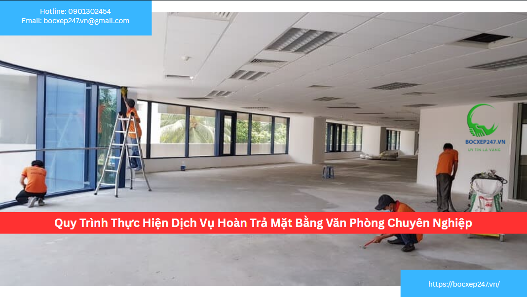 Quy Trình Thực Hiện Dịch Vụ Hoàn Trả Mặt Bằng Văn Phòng Chuyên Nghiệp