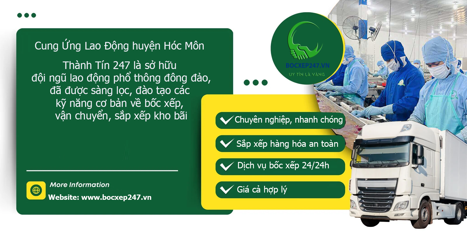 cung ứng lao động Huyện Hóc Môn