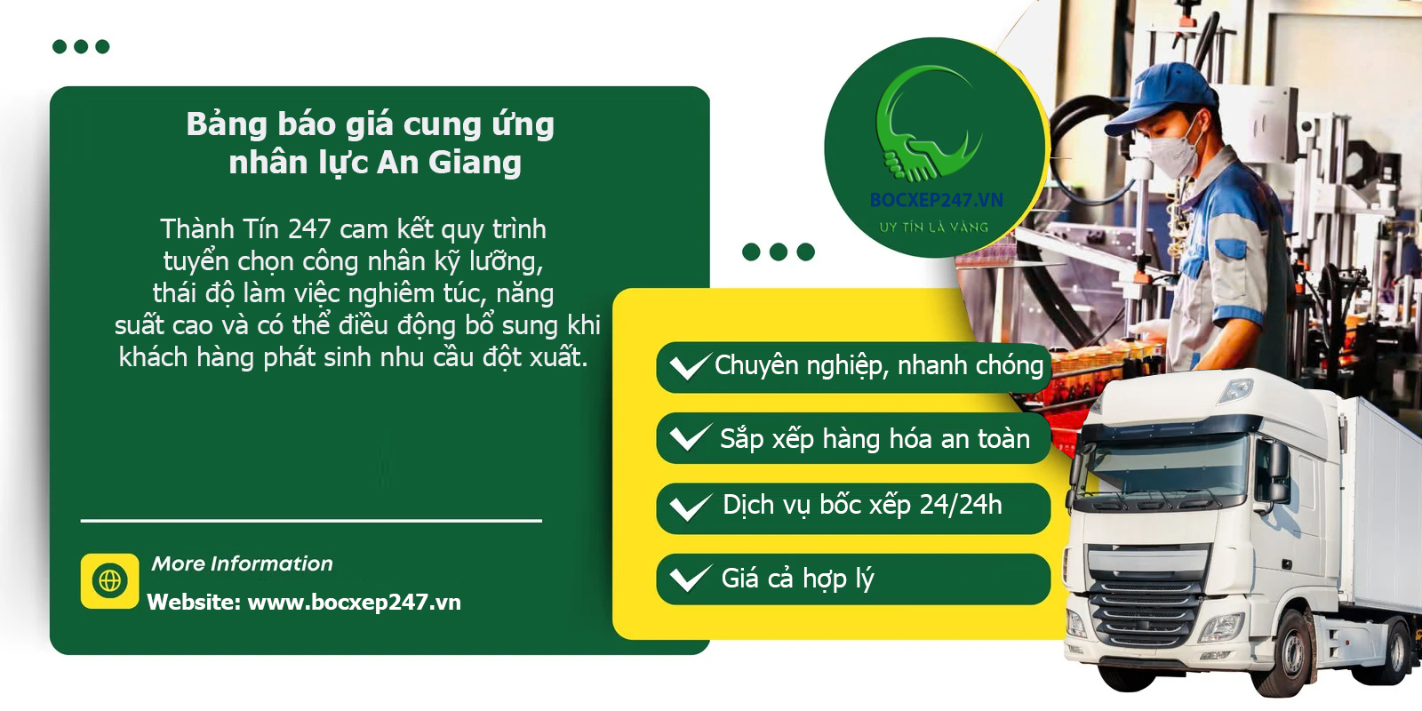 Bảng báo giá cung ứng nhân lực An Giang