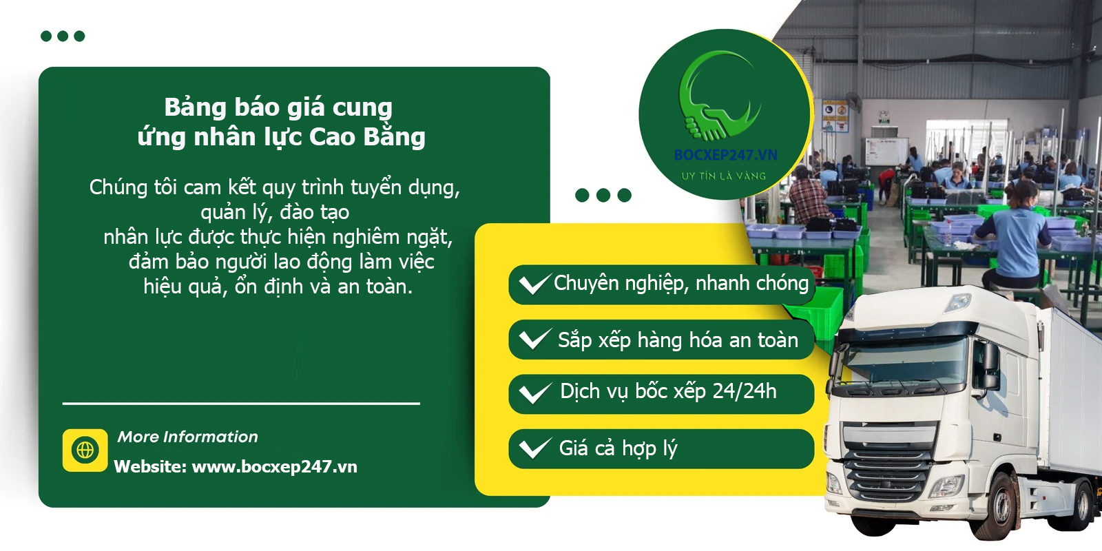 Bảng báo giá cung ứng nhân lực Cao Bằng