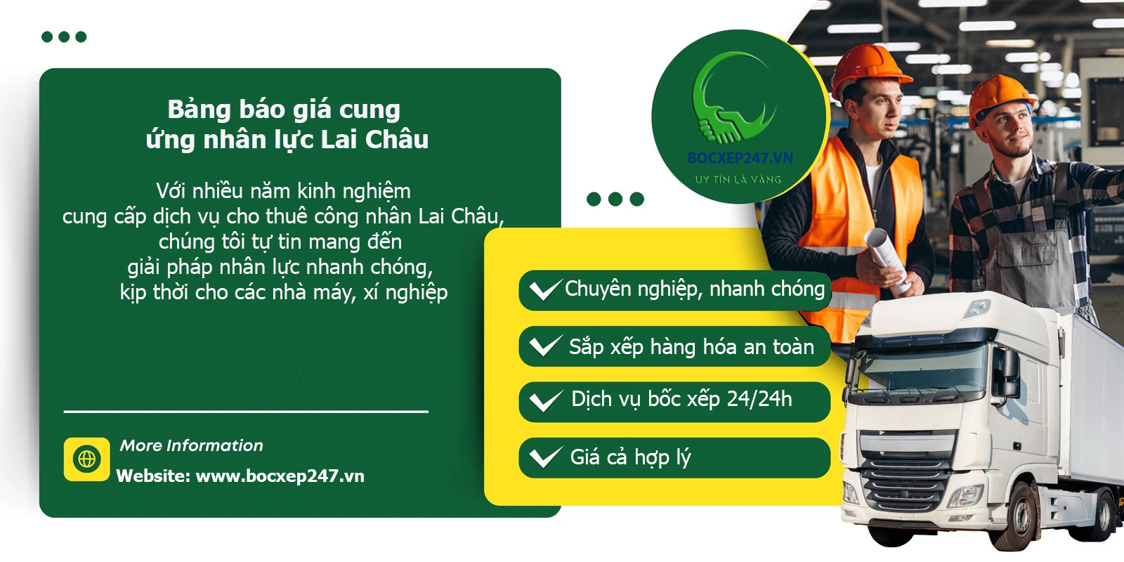 Bảng báo giá cung ứng nhân lực Lai Châu