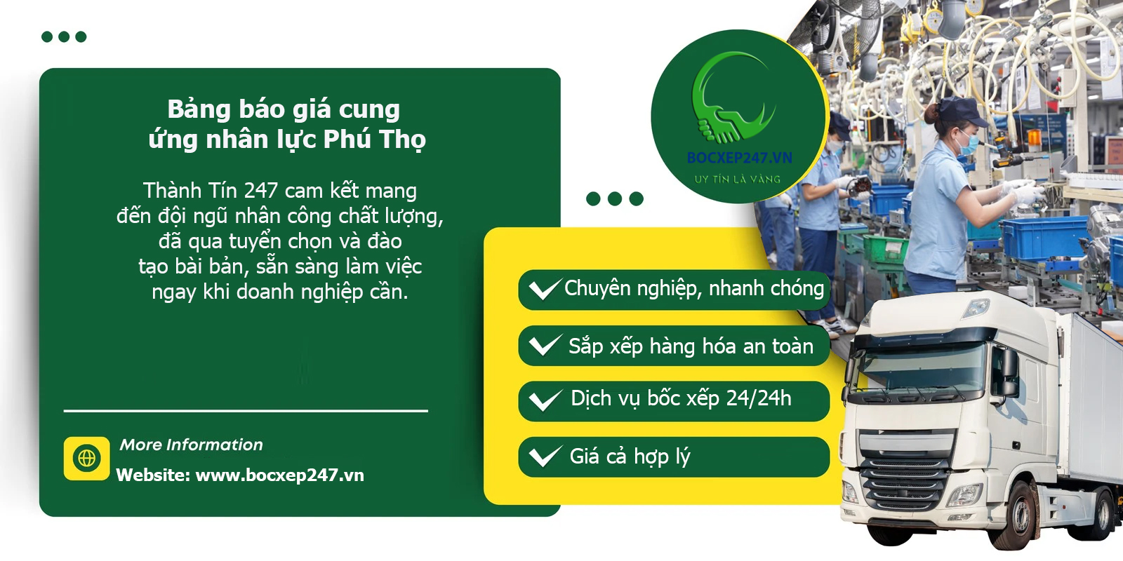 Bảng báo giá cung ứng nhân lực Phú Thọ