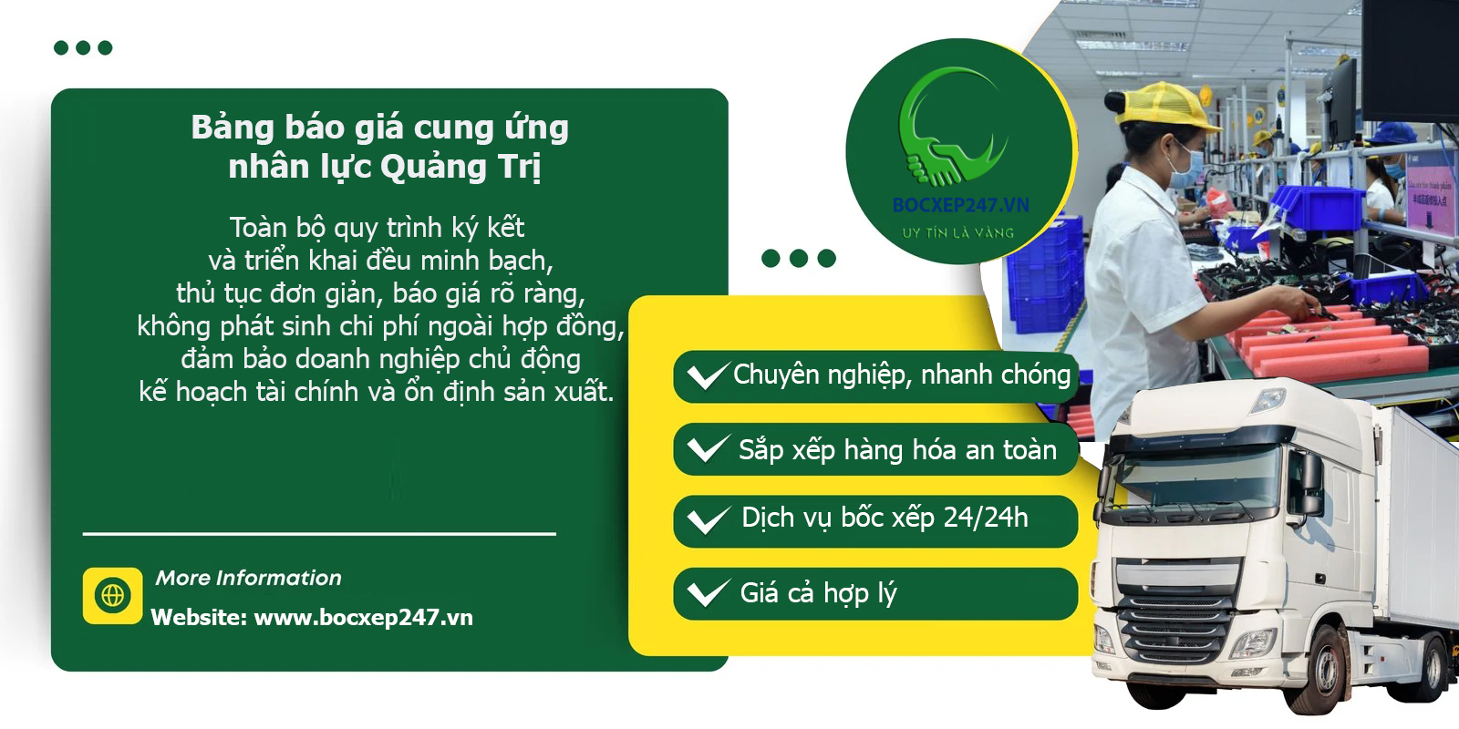 Bảng báo giá cung ứng nhân lực Quảng Trị