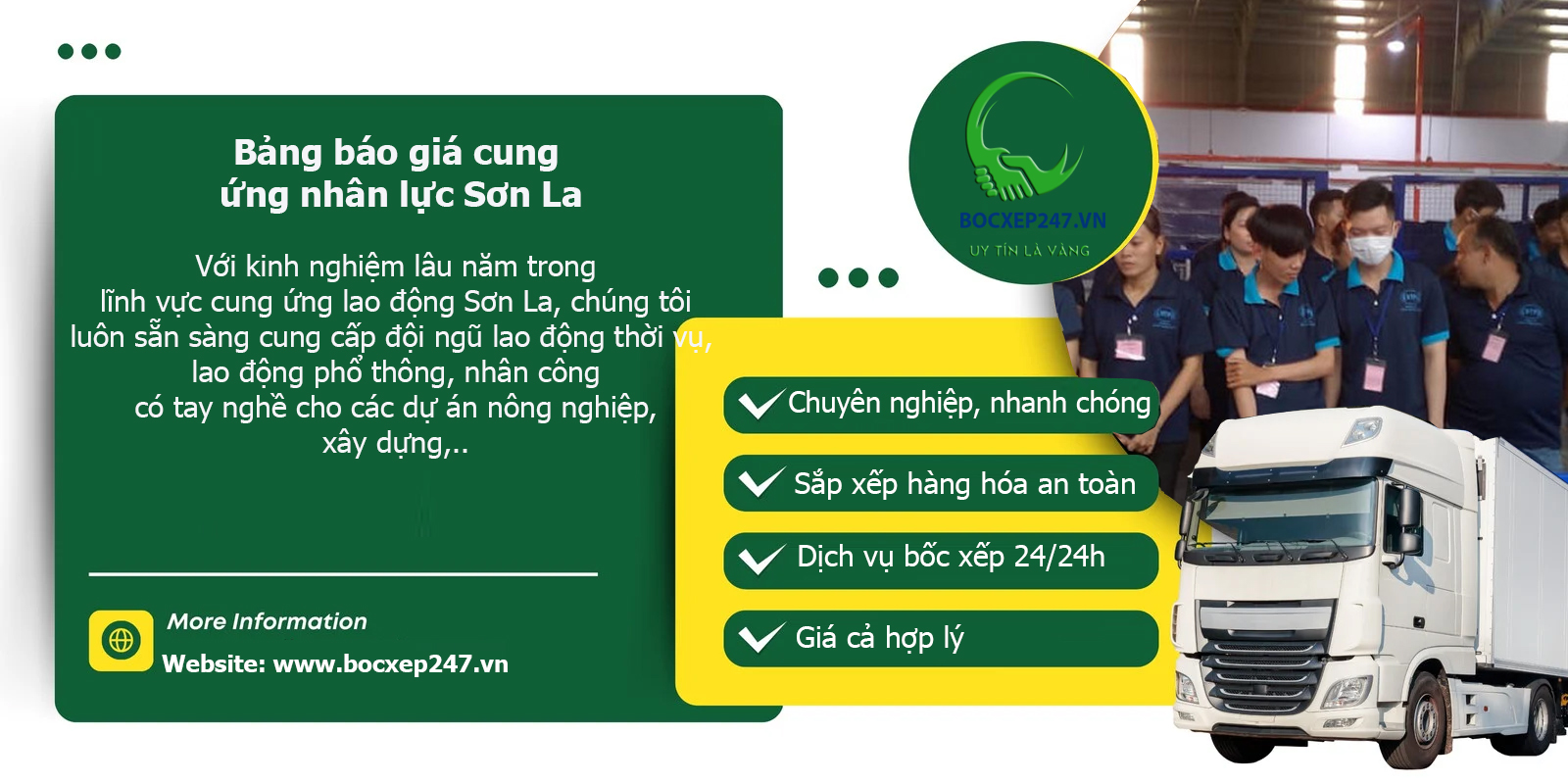 Bảng báo giá cung ứng nhân lực Sơn La