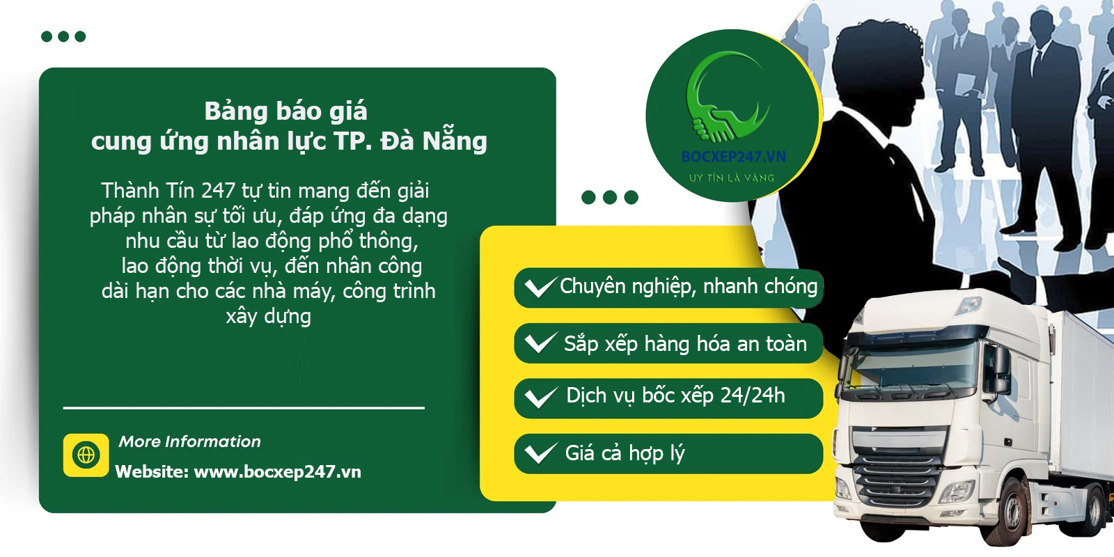 Bảng báo giá cung ứng nhân lực TP. Đà Nẵng