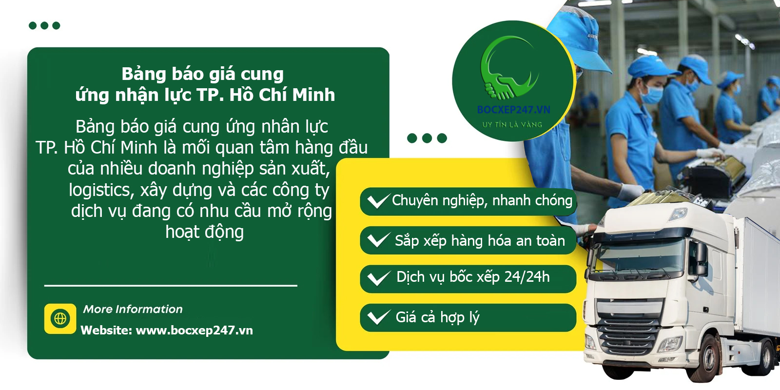 Bảng báo giá cung ứng nhân lực TP. Hồ Chí Minh