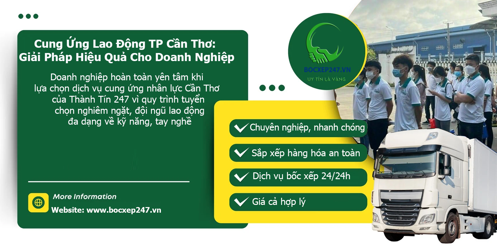 Bảng báo giá cung ứng lao động TP Cần Thơ
