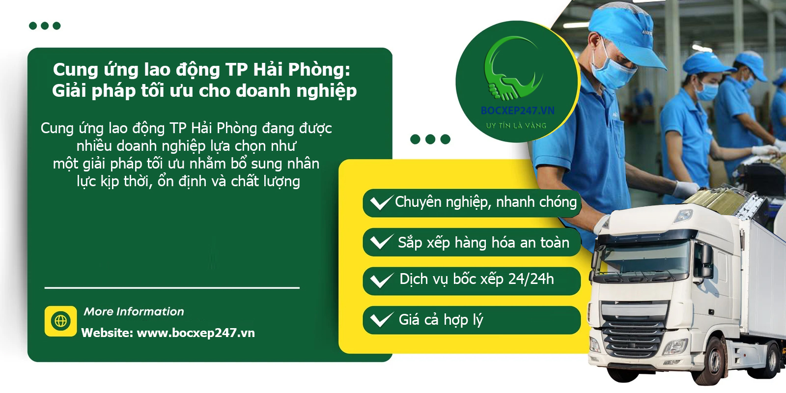 Bảng báo giá cung ứng lao động TP Hải Phòng