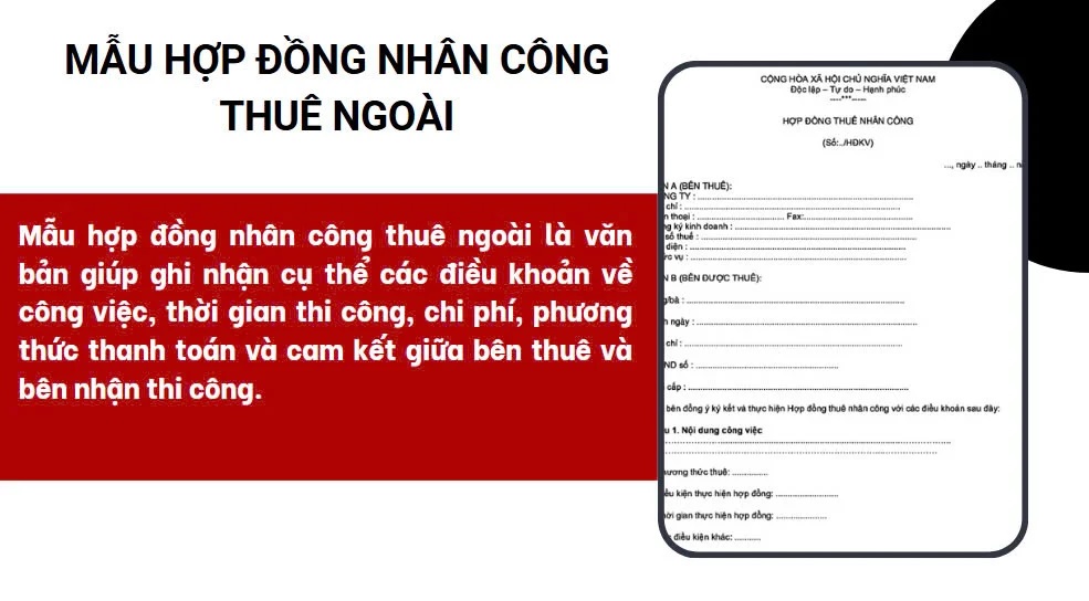 Hợp đồng nhân công thuê ngoài là gì?