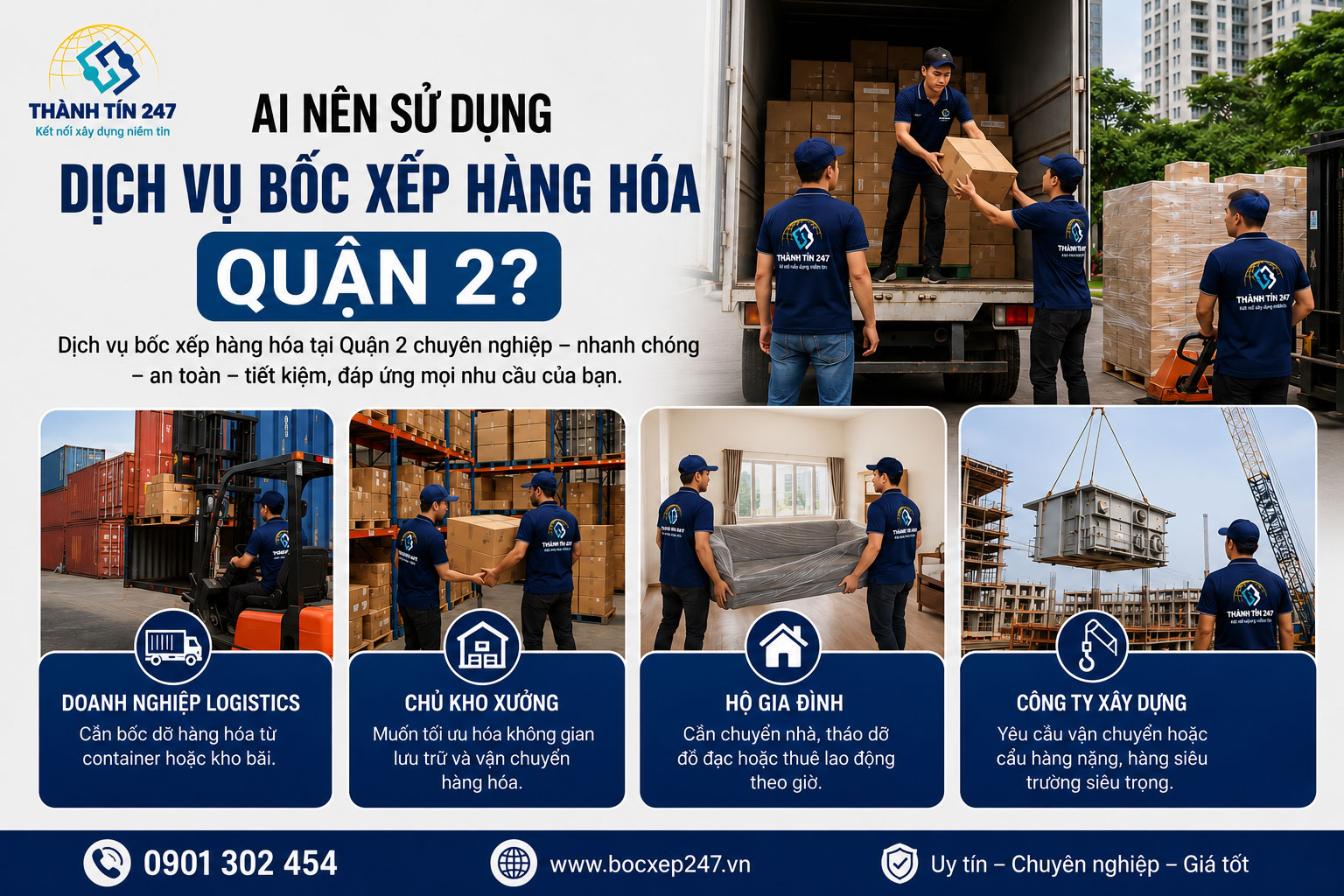 Ai Nên Sử Dụng Dịch Vụ Bốc Xếp Hàng Hóa Quận 2?