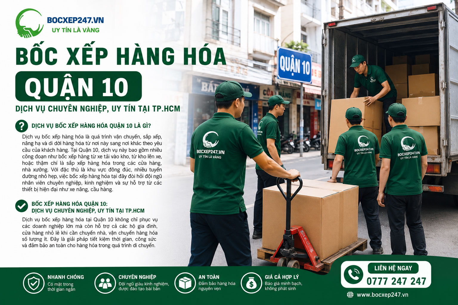 Dịch Vụ Bốc Xếp Hàng Hóa Quận 10 Là Gì?