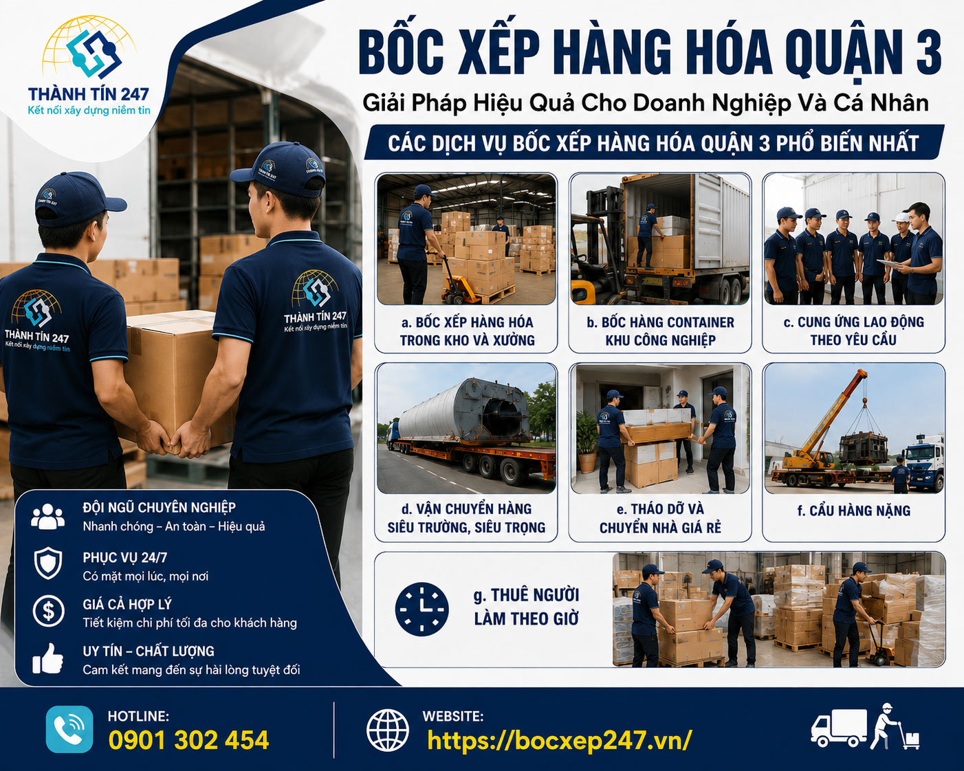 Các Dịch Vụ Bốc Xếp Hàng Hóa Quận 3 Phổ Biến Nhất