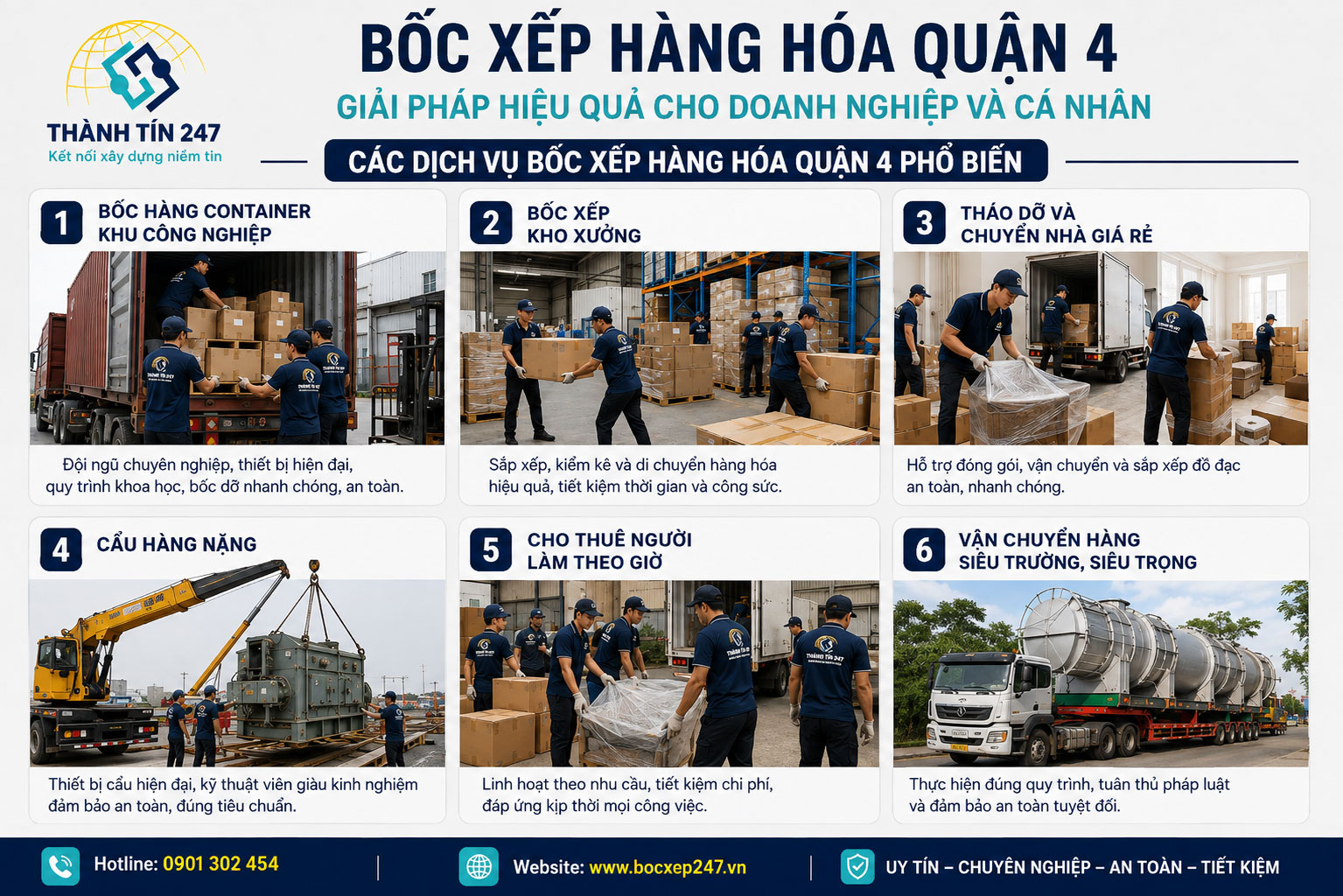 Các Dịch Vụ Bốc Xếp Hàng Hóa Quận 4 Phổ Biến
