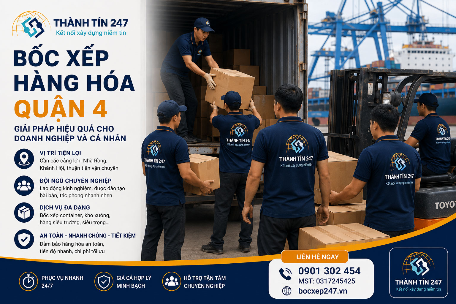 Bốc Xếp Hàng Hóa Quận 4 – Vai Trò Quan Trọng Trong Logistics Và Vận Tải