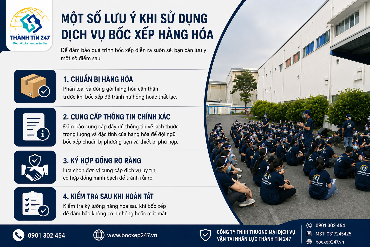 Một Số Lưu Ý Khi Sử Dụng Dịch Vụ Bốc Xếp Hàng Hóa